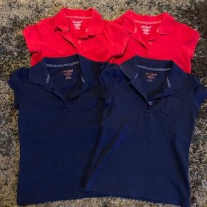 Cat & Jack set of 4 School Uniforms polos